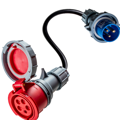 32A 5 poli CEE a 16A 3 poli CEE adattatore