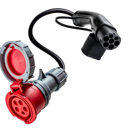 16A 5 poli a Tipo 2 adattatore CEE