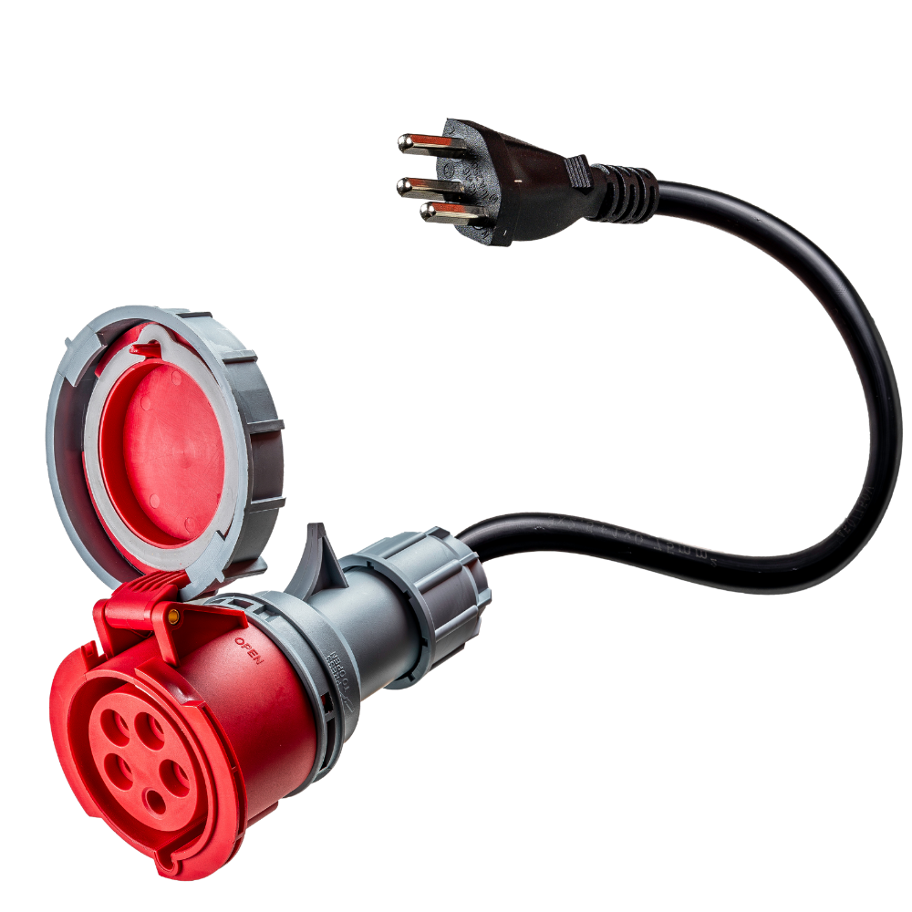 Wiltec Cavo a spirale 3 m con spina e presa a 13 poli, in PVC Wiltec Cavo a spirale 3 m con spina e presa a 13 poli, in PVC