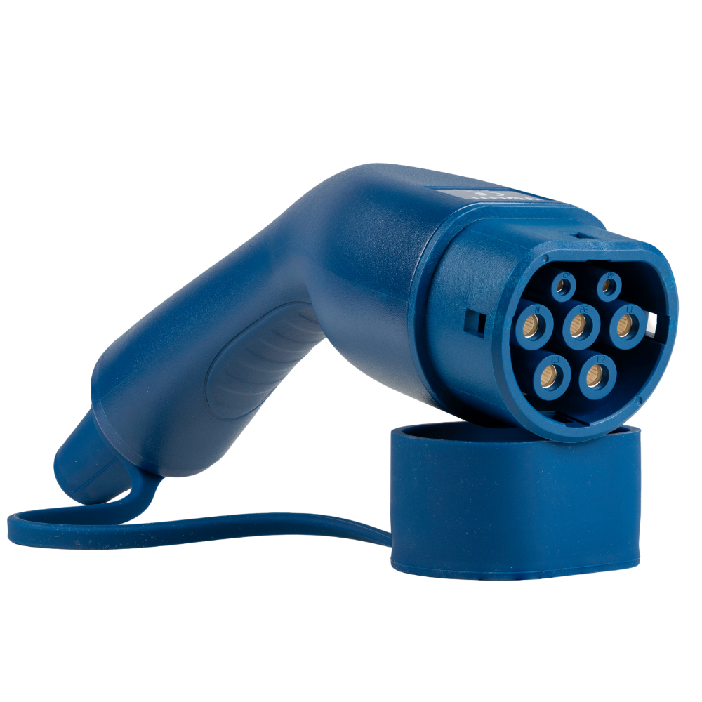 Tipo 2 - tipo 2 | 1 fase | 32a | 7,4kW | cavo di ricarica a spirale