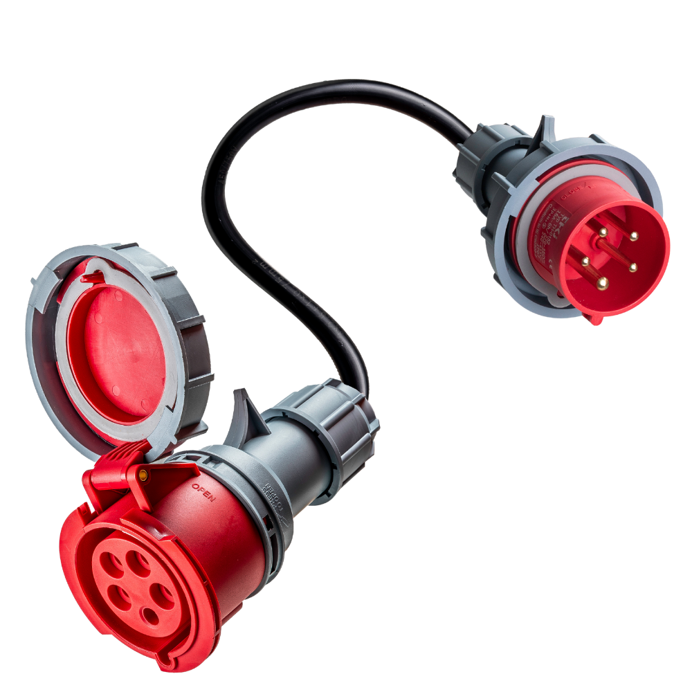 Presa Da Incasso CEE Unitec 47406L – 16A 5 Poli, Colore Rosso, IP44, VDE E ÖVE, Ideale Per Ufficio E Officina