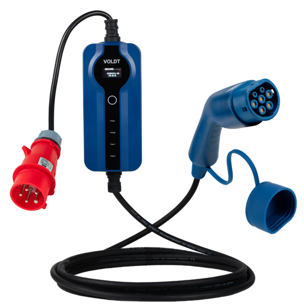 tipo 2 - CEE | Modalità 3 | Cavo di ricarica regolabile 8A - 16A | 11kW