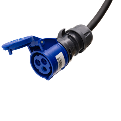 Cavo adattatore tipo 2 (lato stazione di ricarica) su presa commando blu a 3 poli