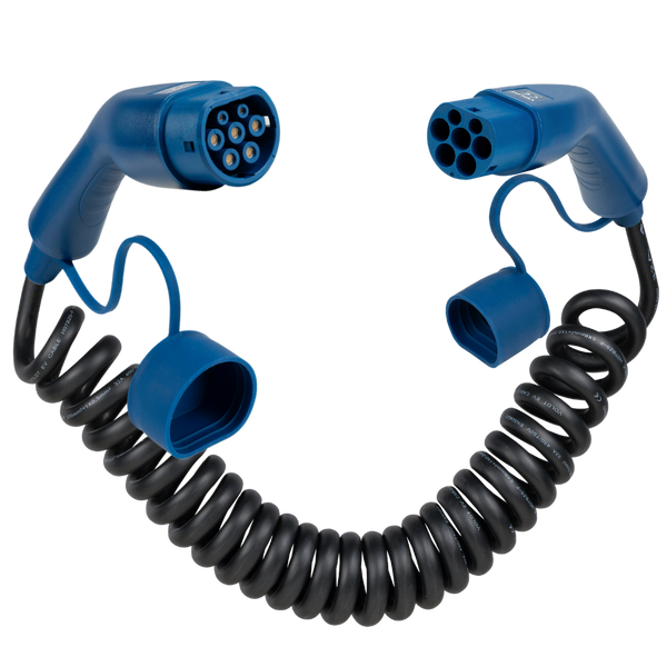 Tipo 2 - tipo 2 | modalità 3 | 32a | 22kW | cavo di ricarica a spirale