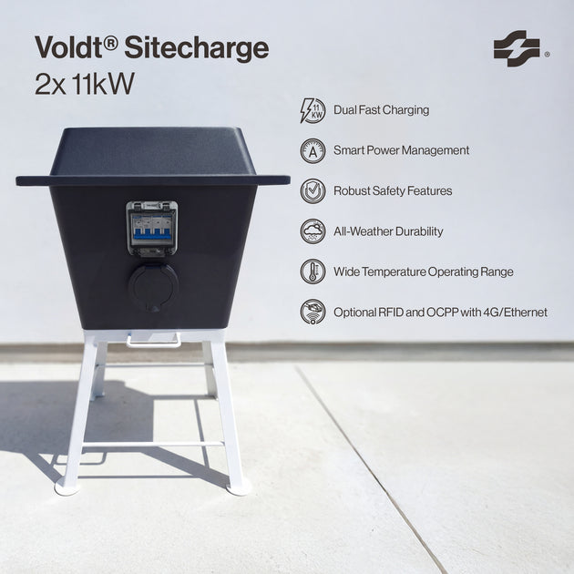 Voldt® Sitecharge | Tipo 2 | 2×11 kW