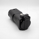 Black electrical plug